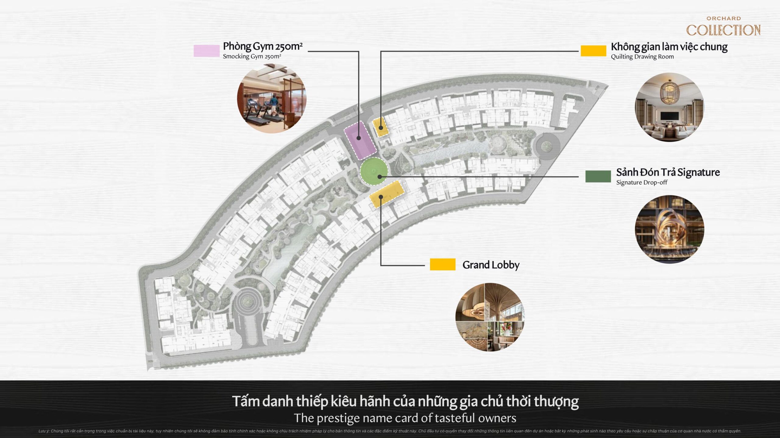 Hệ thống tiện ích tiêu biểu phân khu Orchard Collection dự án Sycamore...