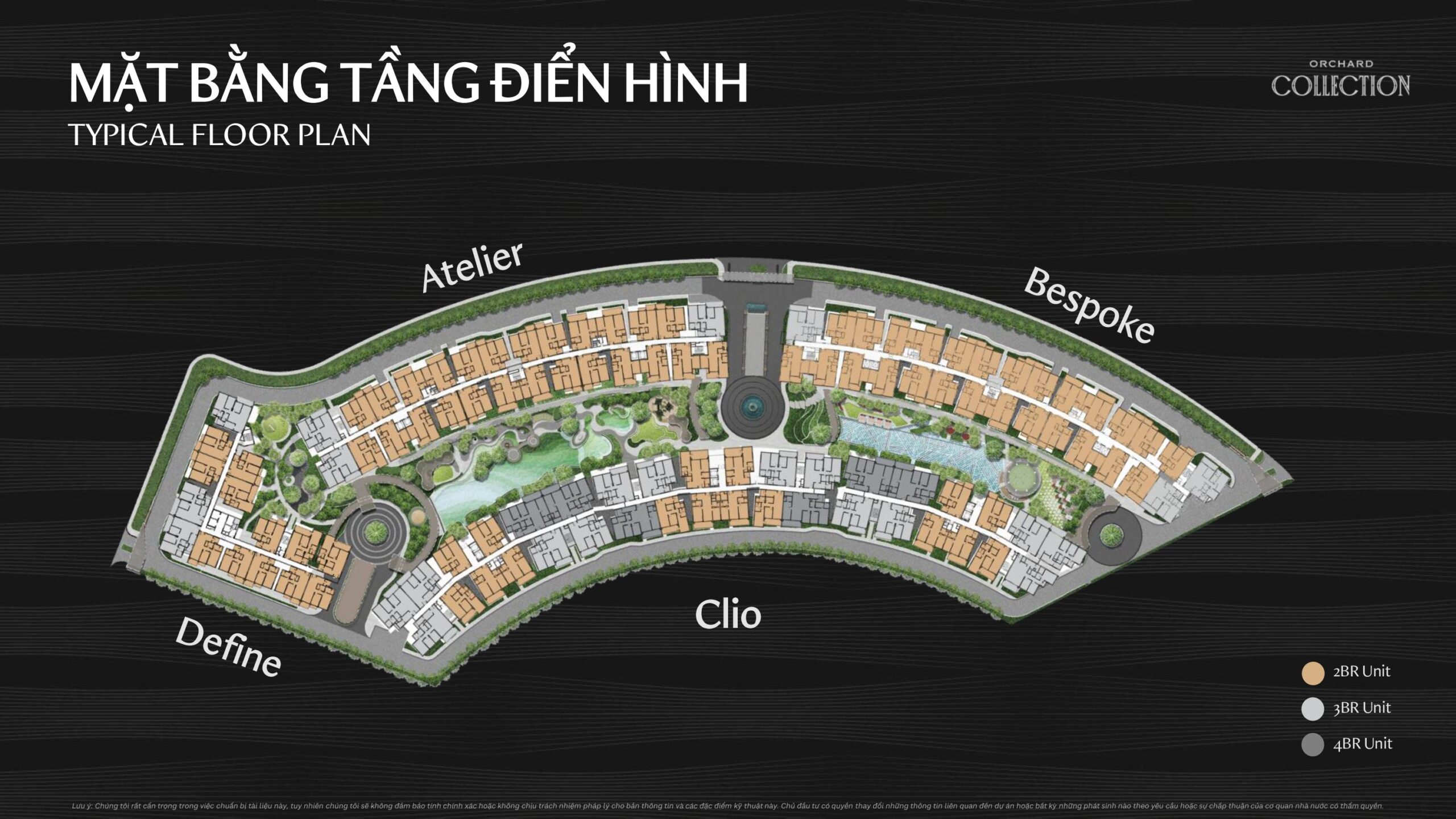 Mặt bằng tầng điển hình phân khu Orchard Collection dự án Sycamore