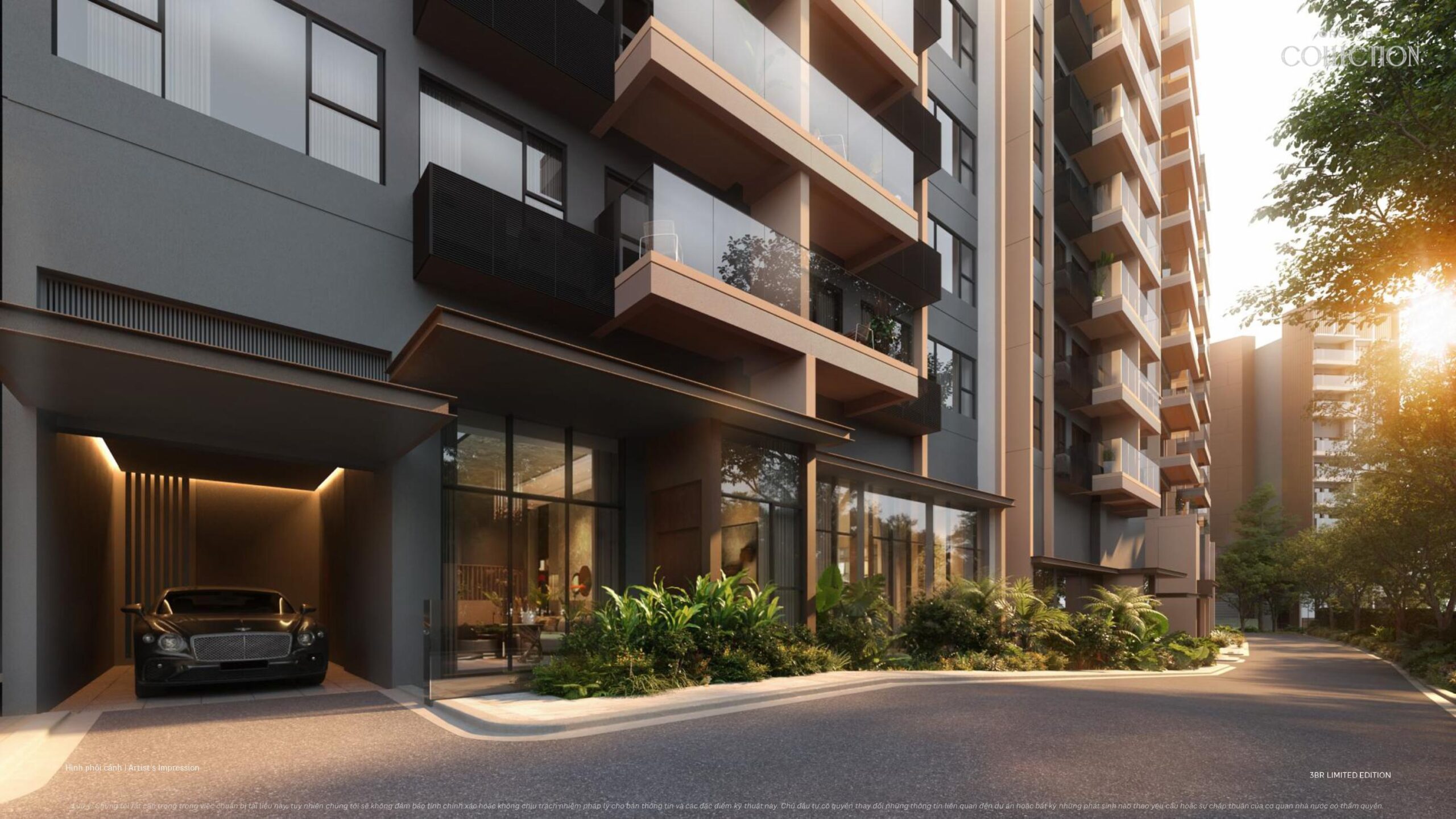 Phối cảnh căn hộ 3 phòng ngủ phân khu Orchard Collection dự án Sycamore