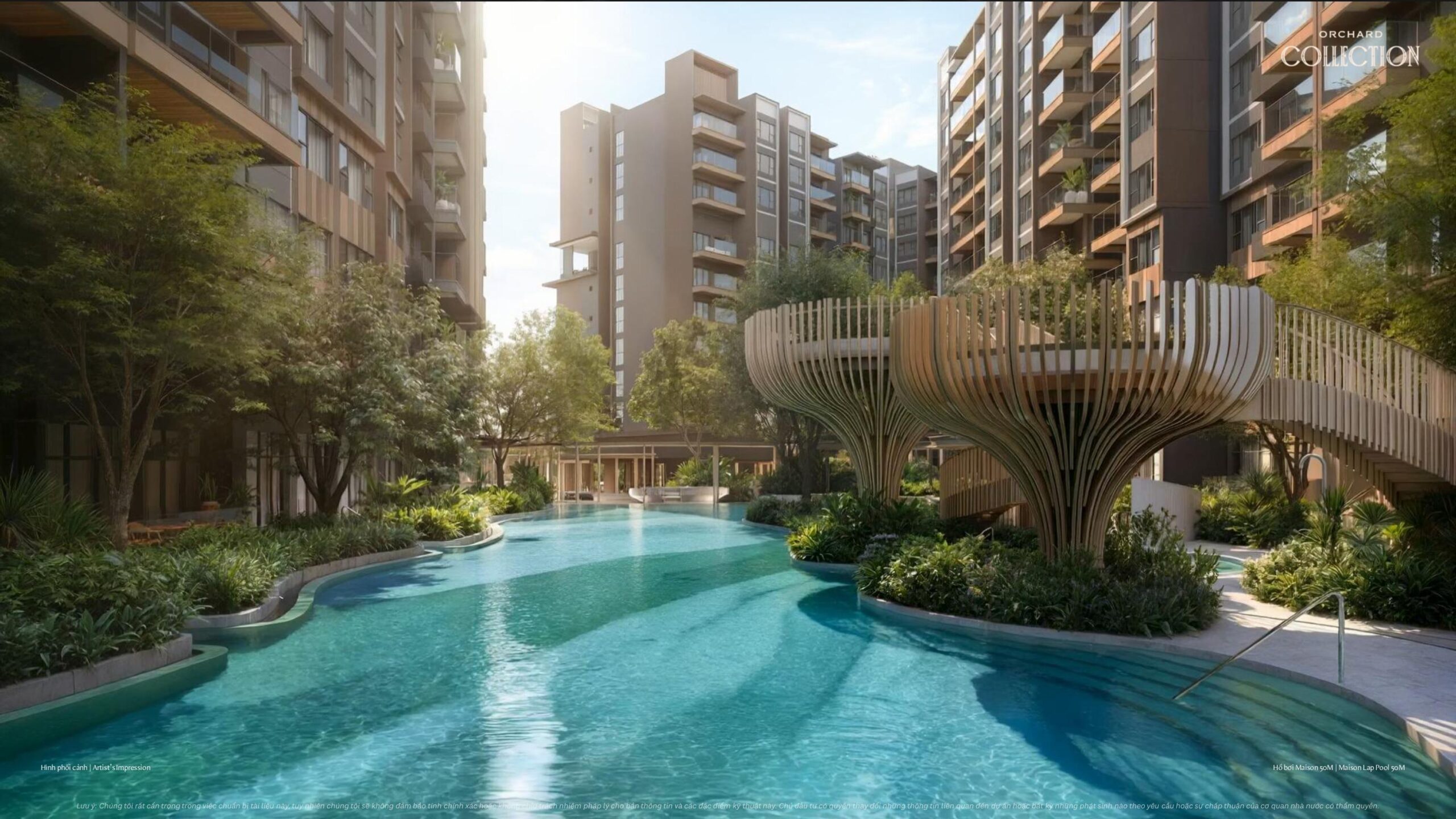 Tiện ích hồ bơi phân khu Orchard Collection dự án Sycamore