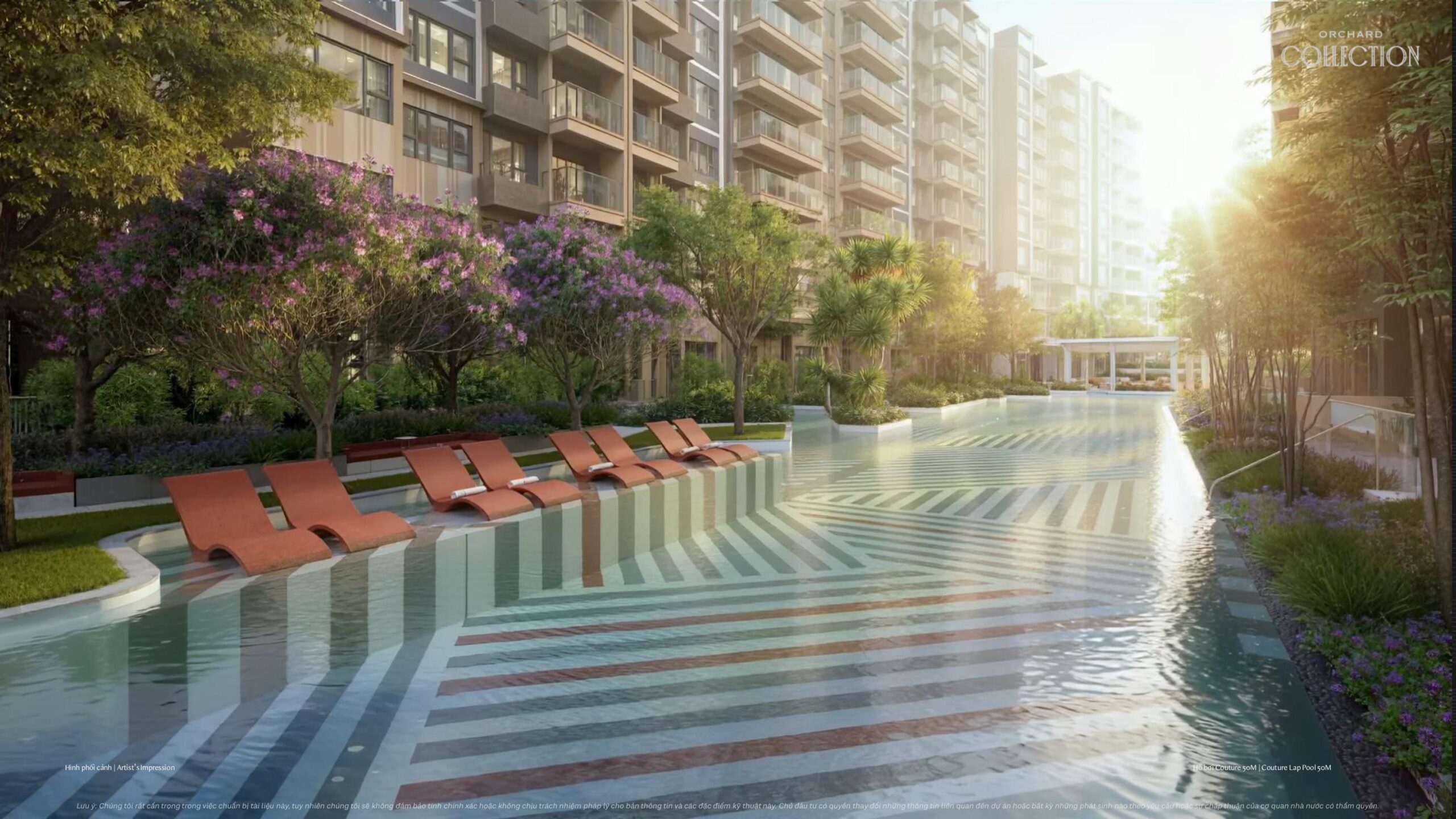 Tiện ích sảnh đón trả Sunature phân khu Orchard Collection dự án Sycamore....